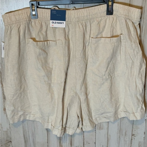 COPY - Old Navy Womens 4x Beige Linen High-Rise Pull-On Shorts NWT! - Picture 7 of 10